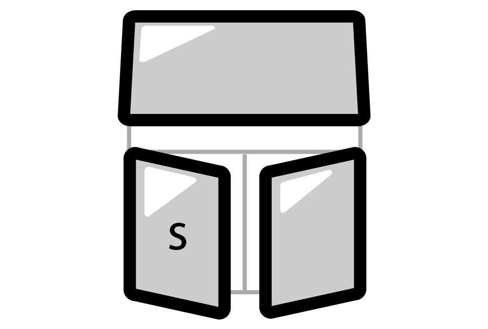Style 787 French Window with top opener
