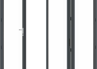 Style 312 Bi Folding Door 1 door opening left 2 to the right