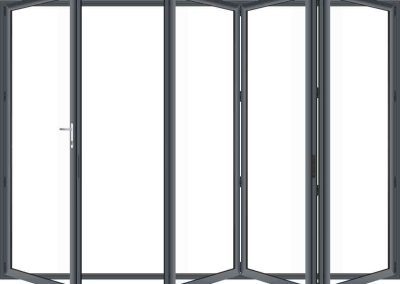 Style 413 Bi Folding Door 1 door opening left 3 to the right