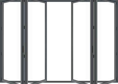 Style 422 Bi Folding Door 2 doors opening left 2 opening right