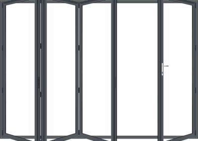 Style 431 Bi Folding Door 1 door opening to right 3 to the left