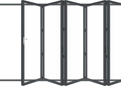 Style 505 Bi Folding Door 5 doors opening to the right
